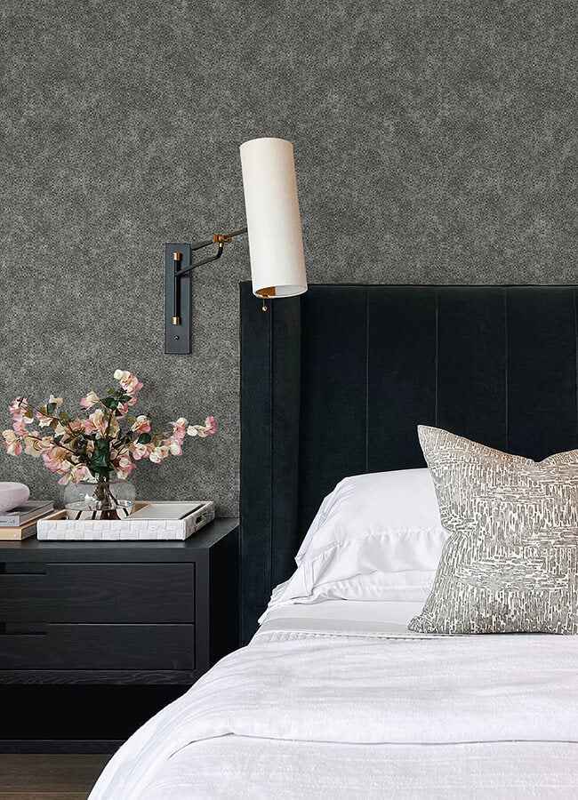 Hirawa Pewter Metallic Mosaic Wallpaper - York Wallcoverings - 4105-86627 - York Wallcoverings Wallpaper