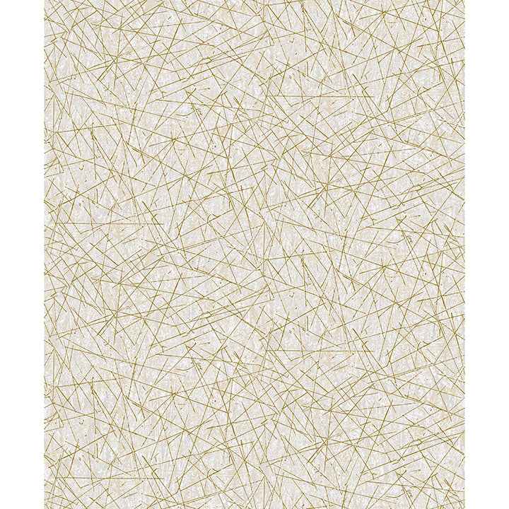 Bulan Champagne Abstract Lines Wallpaper - York Wallcoverings - 4105-86631 - York Wallcoverings Wallpaper