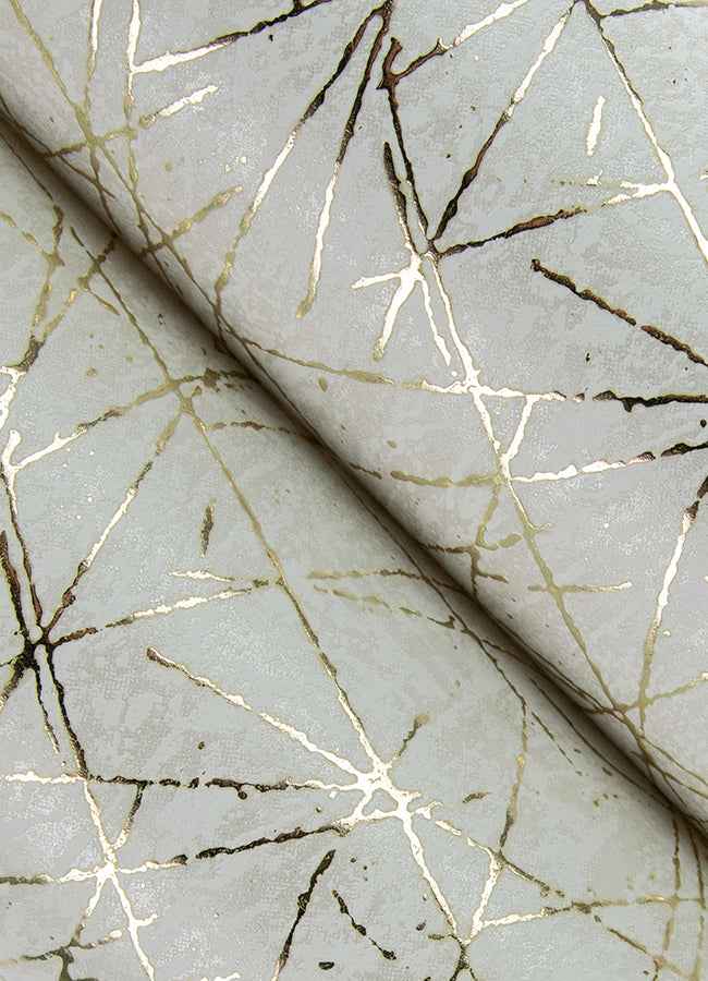 Bulan Champagne Abstract Lines Wallpaper - York Wallcoverings - 4105-86631 - York Wallcoverings Wallpaper