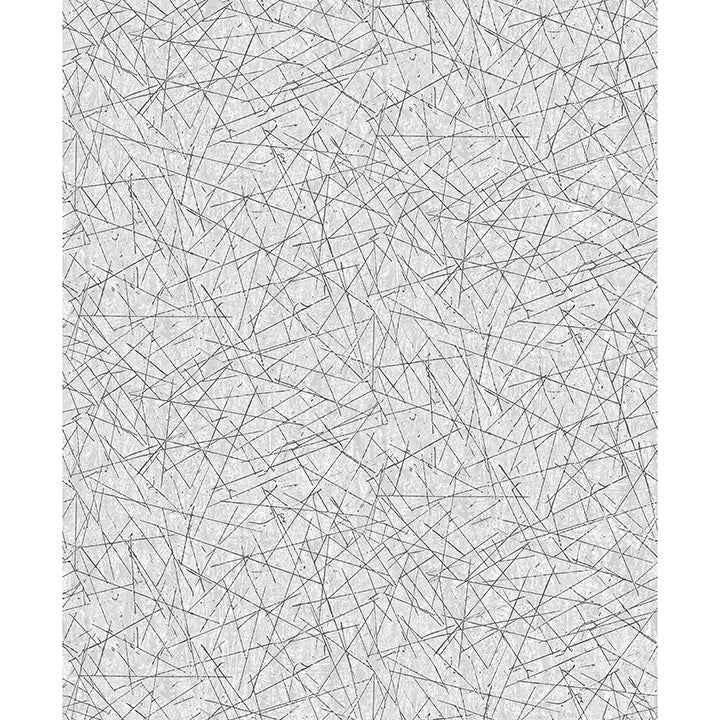Bulan Silver Abstract Lines Wallpaper - York Wallcoverings - 4105-86633 - York Wallcoverings Wallpaper
