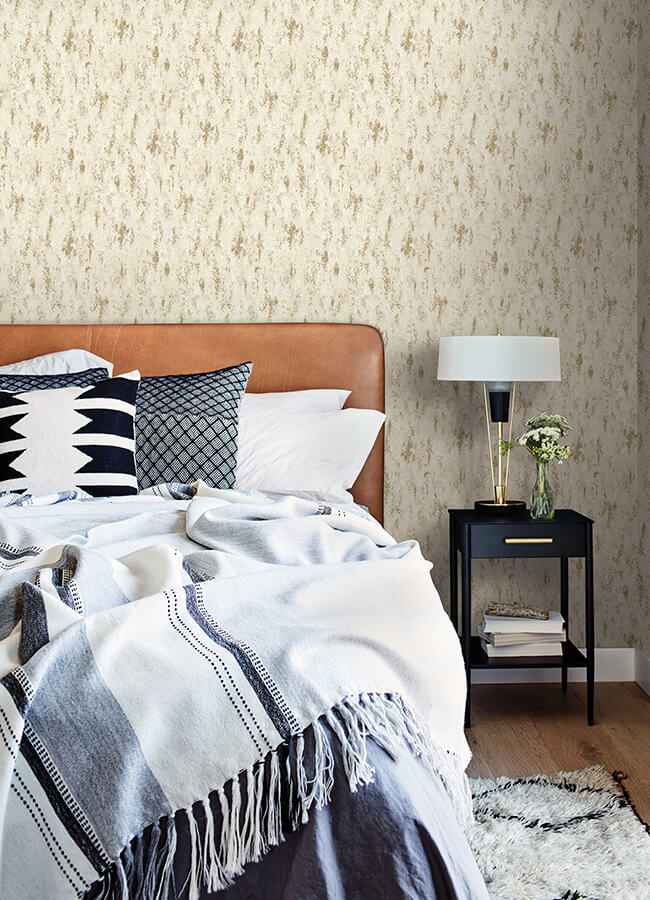 Diorite Champagne Splatter Wallpaper - York Wallcoverings - 4105-86639 - York Wallcoverings Wallpaper