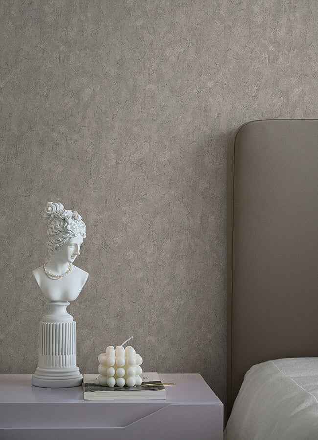 Pliny Light Grey Distressed Texture Wallpaper - York Wallcoverings - 4105-86647 - York Wallcoverings Wallpaper