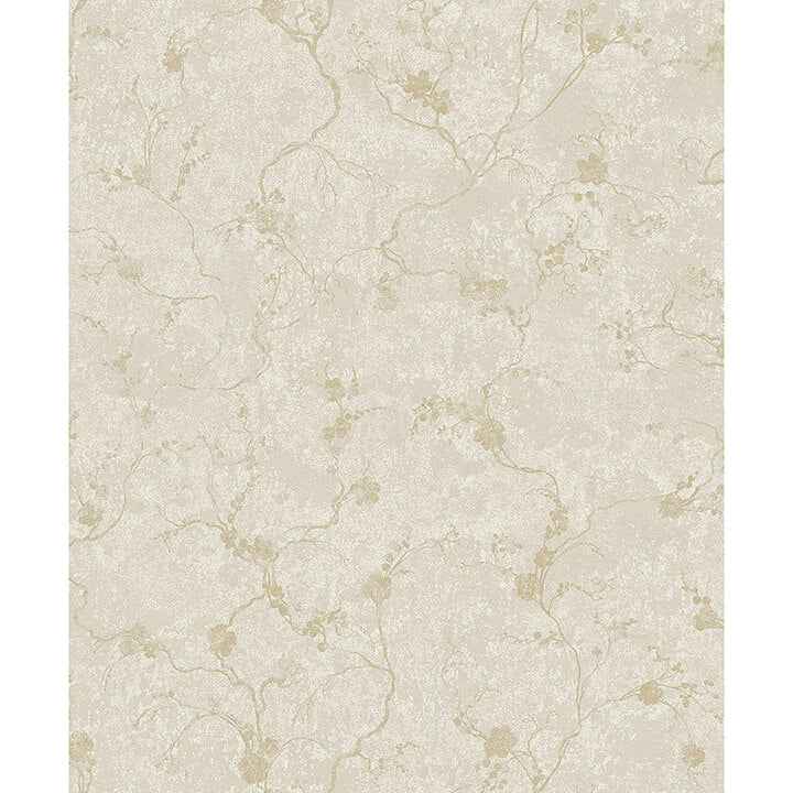 Mahina Pearl Floral Vine Wallpaper - York Wallcoverings - 4105-86648 - York Wallcoverings Wallpaper