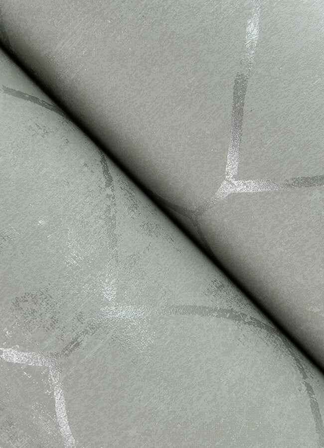 Rauta Silver Hexagon Tile Wallpaper - York Wallcoverings - 4105-86656 - York Wallcoverings Wallpaper