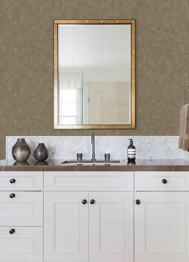Haliya Gold Metallic Plaster Wallpaper - York Wallcoverings - 4105-86662 - York Wallcoverings Wallpaper