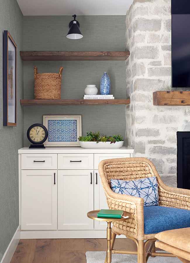 Agave Dove Faux Grasscloth Wallpaper - York Wallcoverings - 4046-24279 - York Wallcoverings Wallpaper