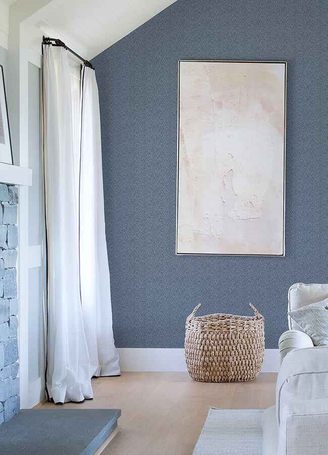 Mackintosh Indigo Textural Wallpaper - York Wallcoverings - 4046-26127 - York Wallcoverings Wallpaper