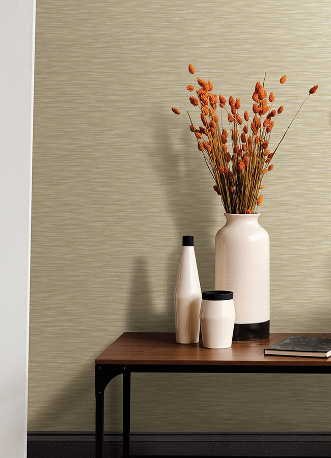 benson-yellow-faux-fabric-wallpaper-york-wallcoverings-4046-26156 - York Wallcoverings Papel pintado