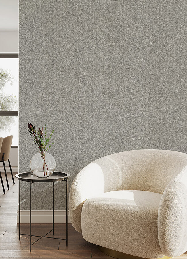 ashbee-dark-grey-tweed-wallpaper-york-wallcoverings-4046-26163 - York Wallcoverings Wallpaper
