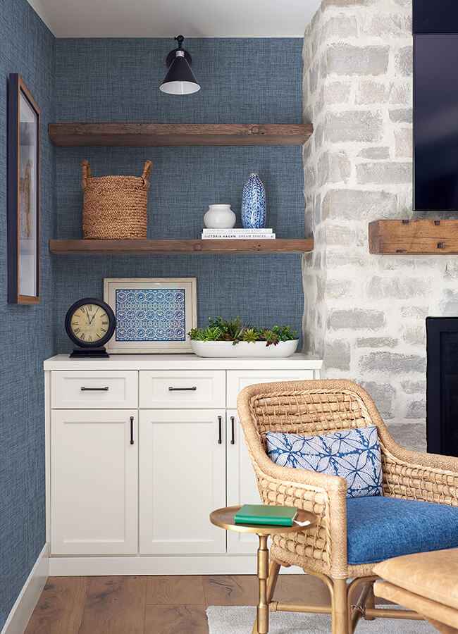Lanister Blue Texture Wallpaper - York Wallcoverings - 4046-26232 - York Wallcoverings Wallpaper