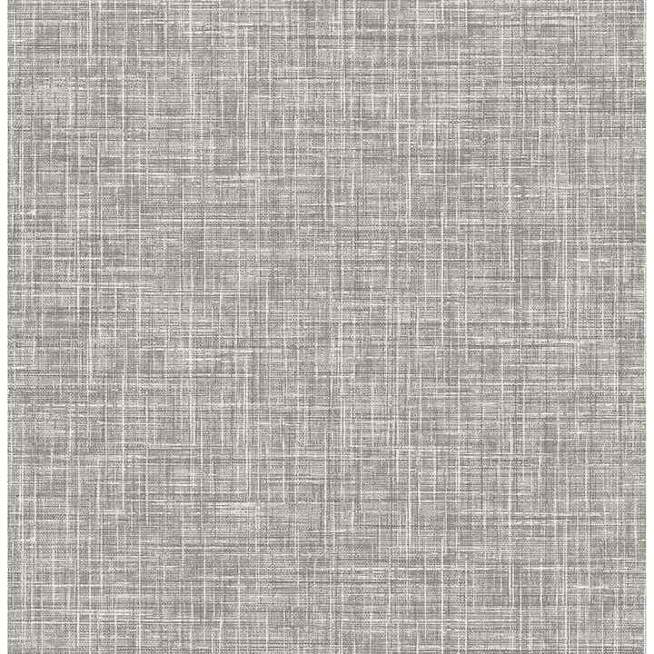 Emerson Grey Linen Wallpaper - York Wallcoverings - 4046-26354