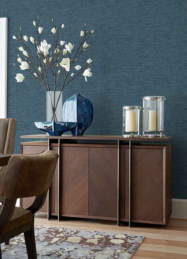 Exhale Denim Texture Wallpaper - York Wallcoverings - 4046-26460 - York Wallcoverings Wallpaper