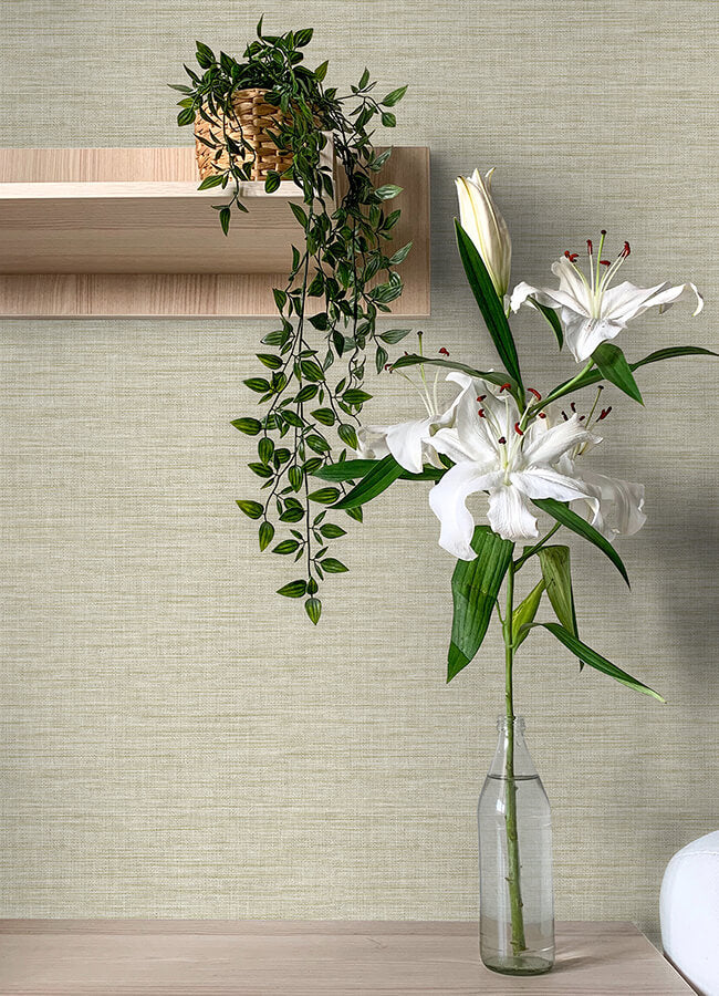 exhale-light-yellow-texture-wallpaper-york-wallcoverings-4046-26463 - York Wallcoverings Wallpaper