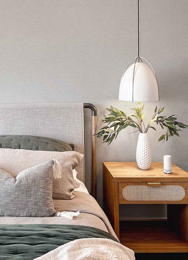 Glen Light Grey Texture Wallpaper - York Wallcoverings - 4046-M1694 - York Wallcoverings Wallpaper
