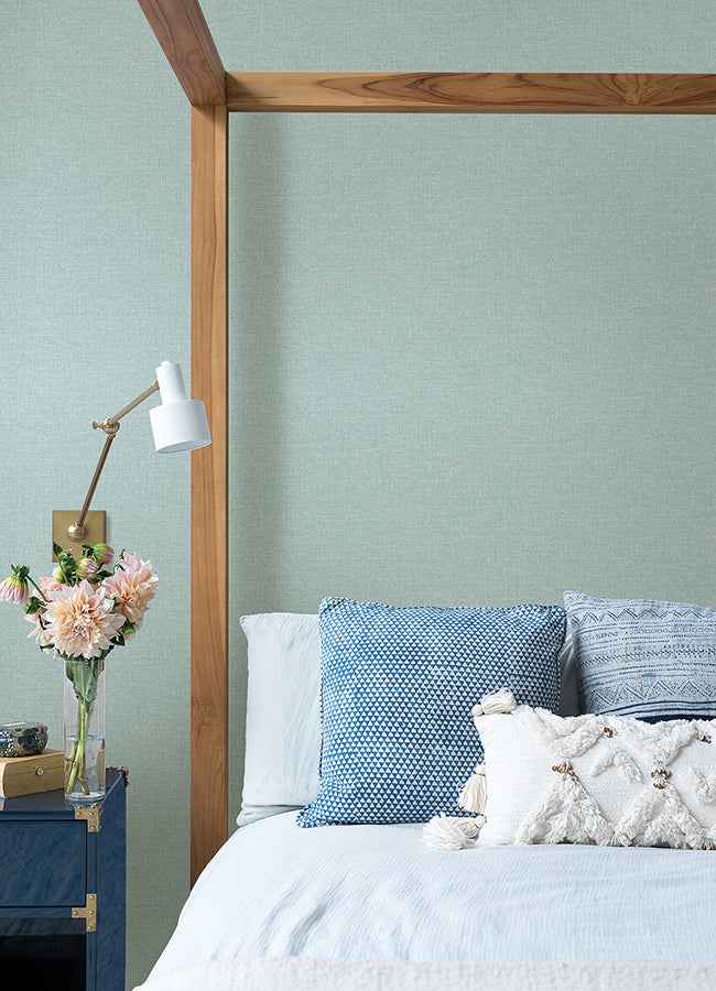Glen Aqua Texture Wallpaper - York Wallcoverings - 4046-M1700 - York Wallcoverings Wallpaper