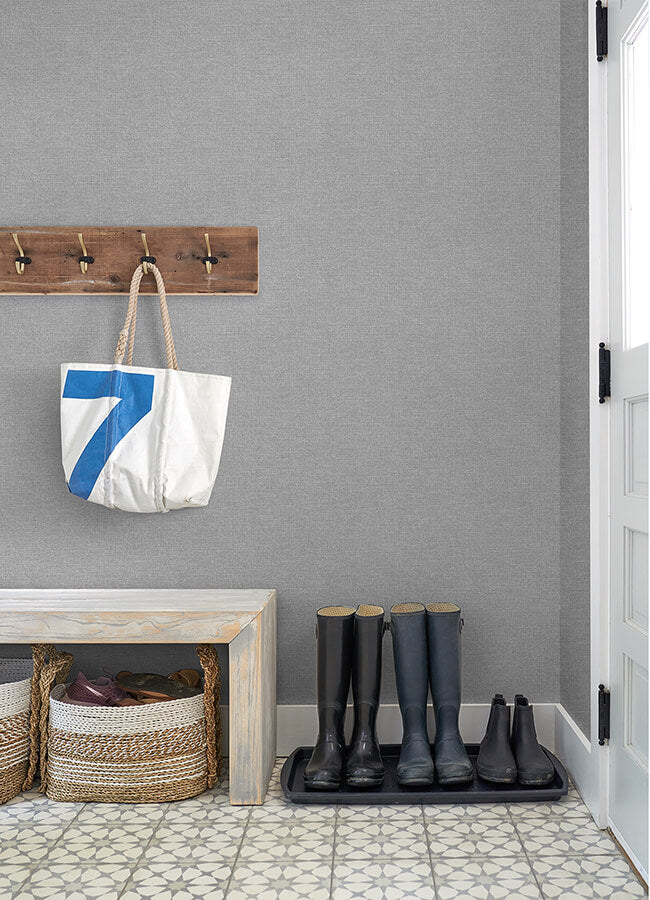 glen-grey-texture-wallpaper-york-wallcoverings-4046-m1702 - York Wallcoverings Wallpaper