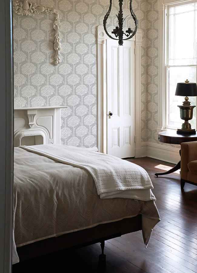 Zaria Grey Topiary Wallpaper - York Wallcoverings - 4074-26625 - York Wallcoverings Wallpaper