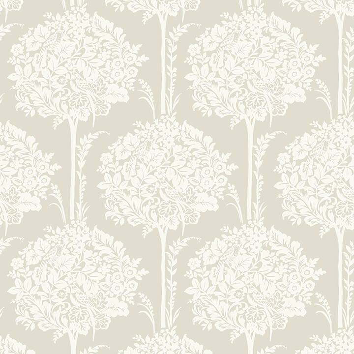 zaria-taupe-topiary-wallpaper-york-wallcoverings-4074-26626 - York Wallpaper Wallpaper