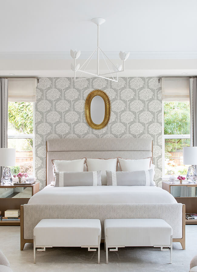 zaria-taupe-topiary-wallpaper-york-wallcoverings-4074-26626 - York Wallpaper Wallpaper