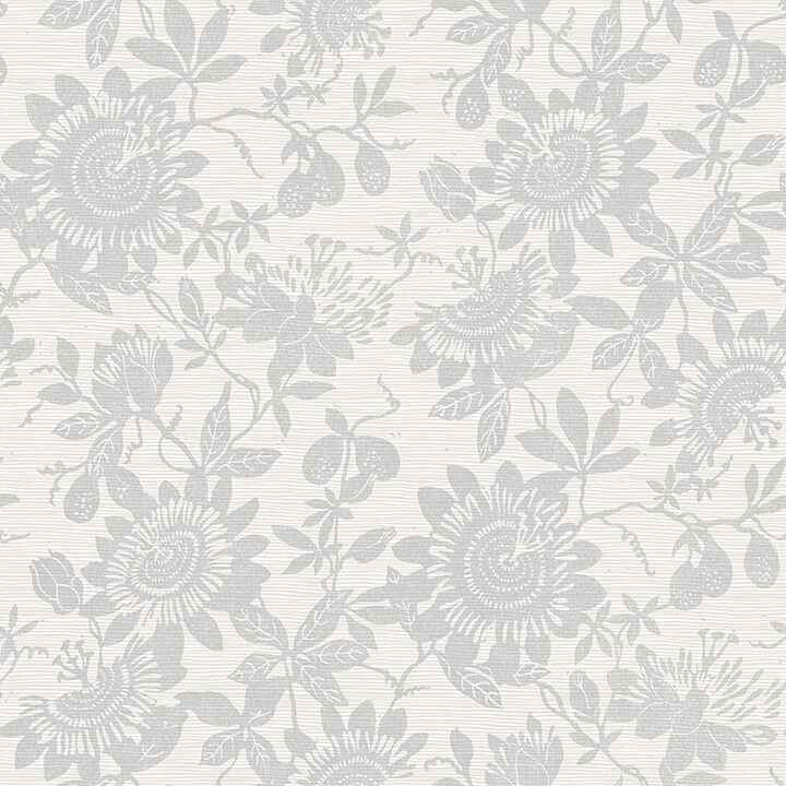 Helen Light Grey Floral Trail Wallpaper - York Wallcoverings - 4074-26629