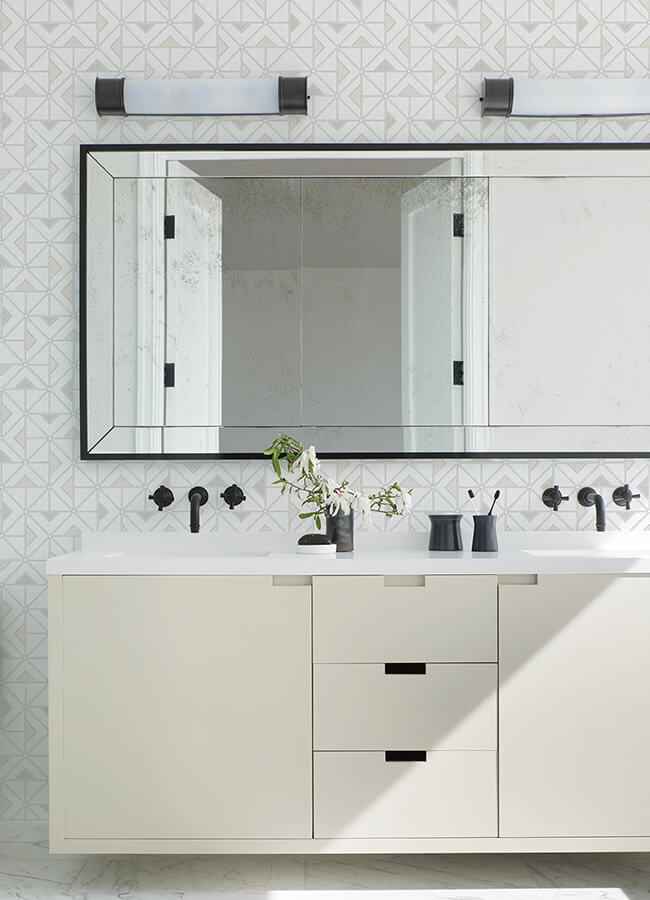 Jekyl Neutral Triangles Wallpaper - York Wallcoverings - 4074-26637 - York Wallcoverings Wallpaper