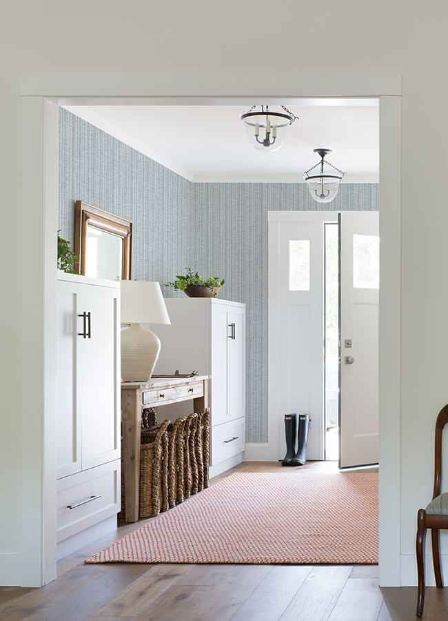 Simon Blue Woven Texture Wallpaper - York Wallcoverings - 4074-26656 - York Wallcoverings Wallpaper