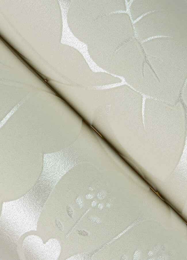 Augusta White Flock Damask Wallpaper - York Wallcoverings - 4074-87376 - York Wallcoverings Wallpaper