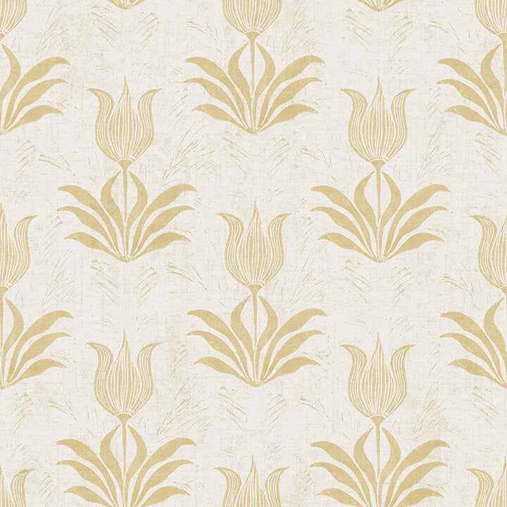 Mustard Parrot Tulip Peel and Stick Wallpaper - York Wallcoverings - JHS5032 - York Wallcoverings Wallpaper