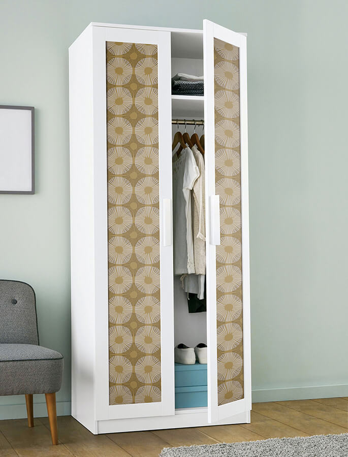 mustard-superbloom-peel-and-stick-wallpaper-york-wallcoverings-jhs5035 - York Wallcoverings Wallpaper