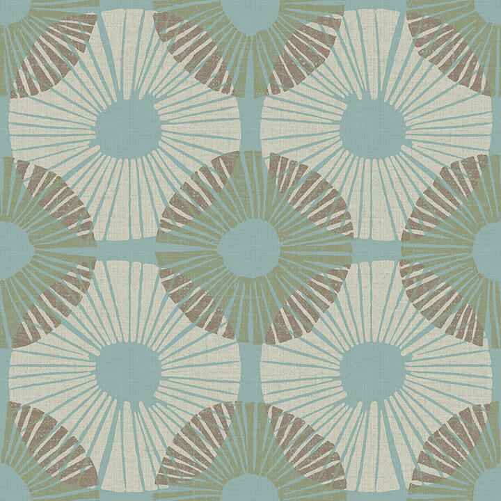 Aqua Chocolate Superbloom Peel and Stick Wallpaper - York Wallcoverings - JHS5036 - York Wallcoverings Wallpaper