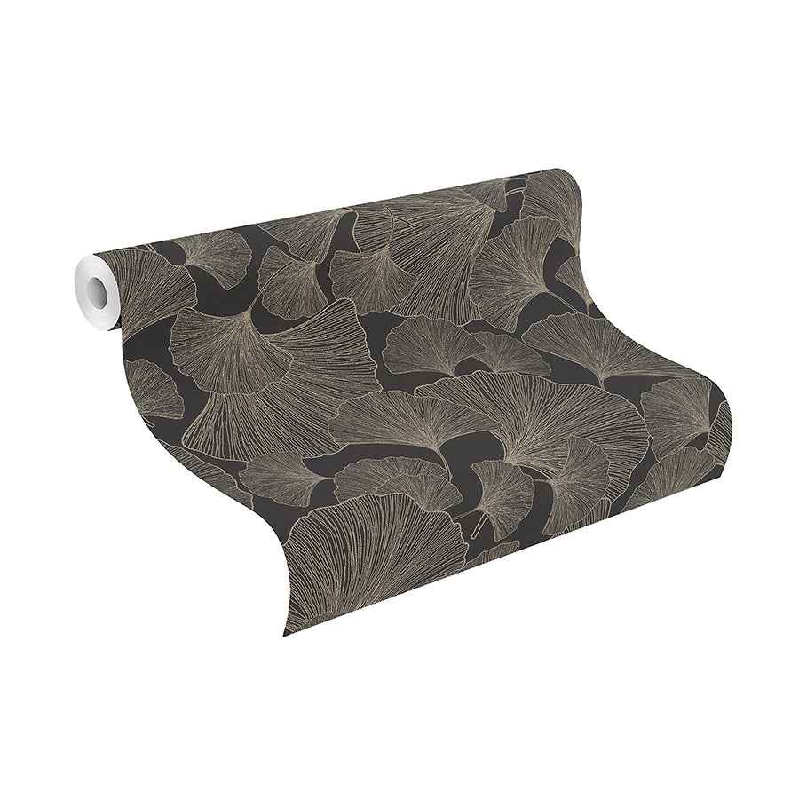 waft-black-ginkgo-wallpaper-york-wallcoverings-rh462234 - York Wallcoverings Wallpaper