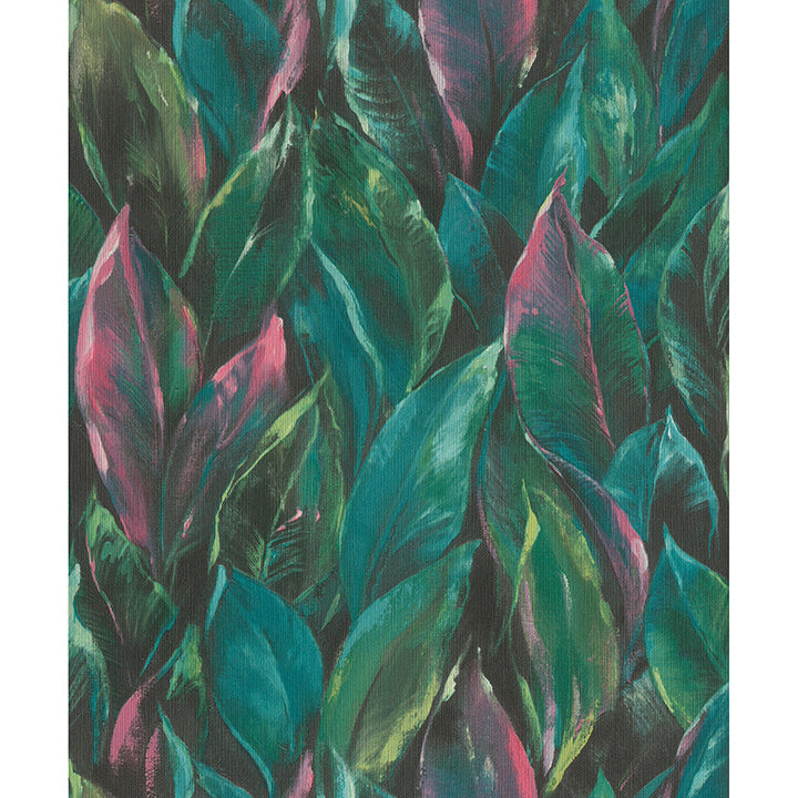 maclayi-fuschia-banana-leaf-wallpaper-york-wallcoverings-rh537352 - York Wallcoverings Wallpaper