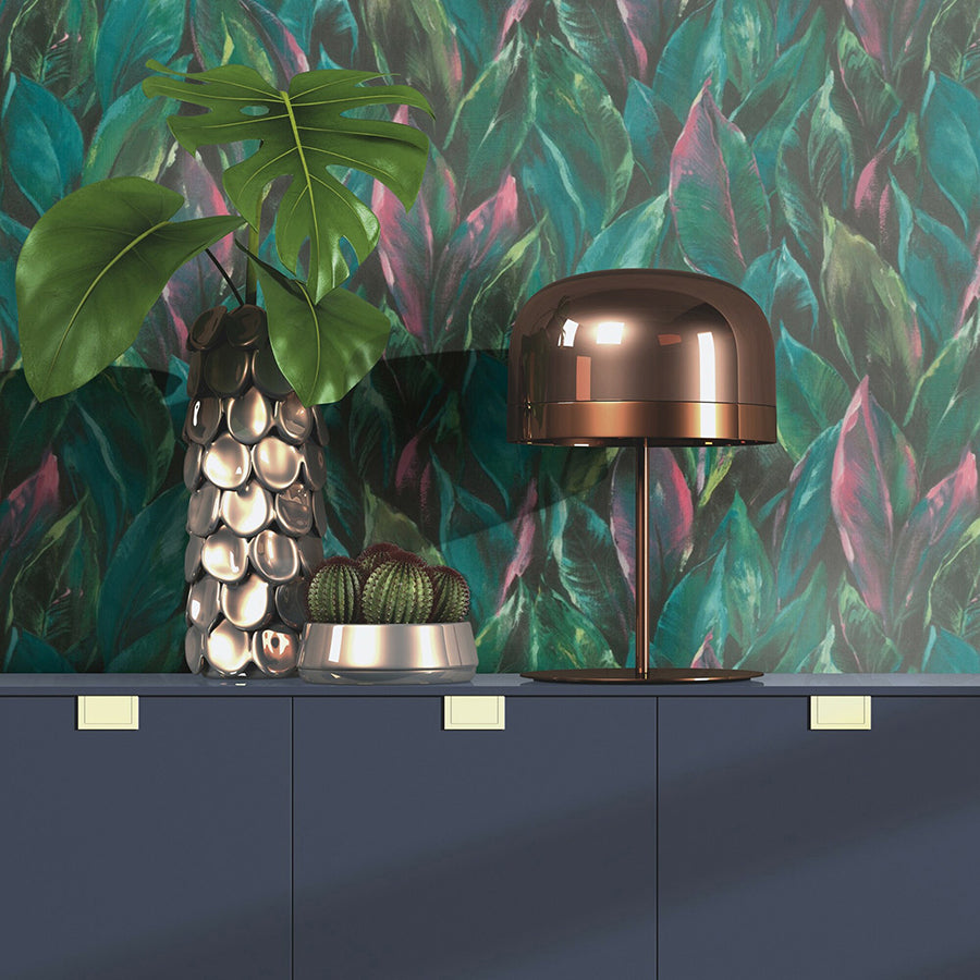 maclayi-fuschia-banana-leaf-wallpaper-york-wallcoverings-rh537352 - York Wallcoverings Wallpaper