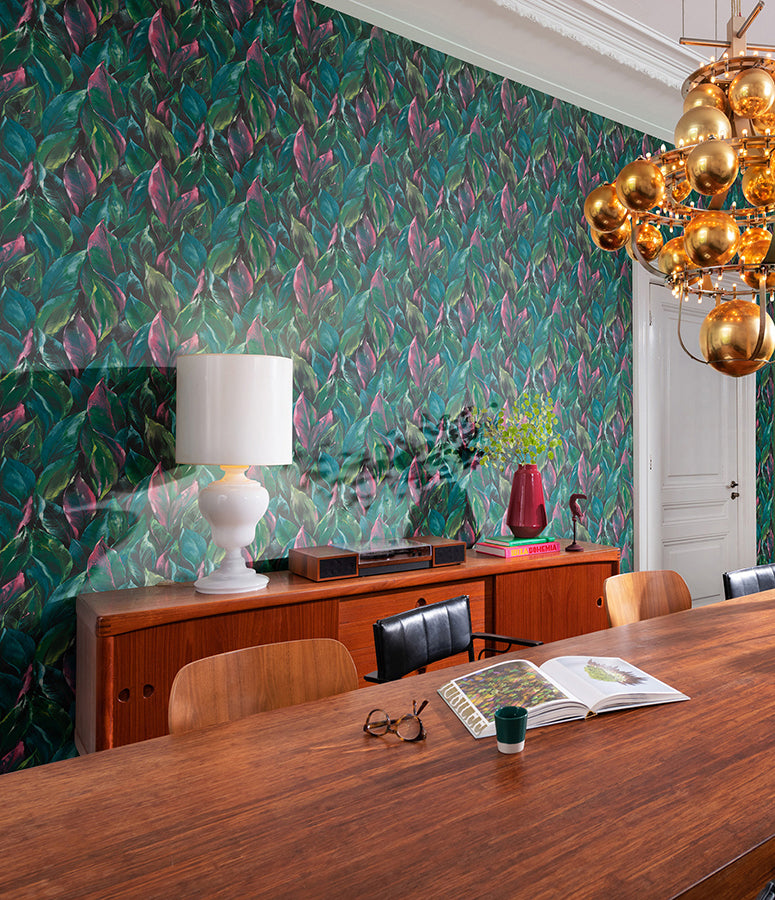 maclayi-fuschia-banana-leaf-wallpaper-york-wallcoverings-rh537352 - York Wallcoverings Wallpaper