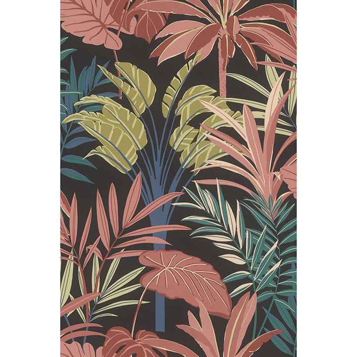 rudyard-pink-tropical-flora-wallpaper-york-wallcoverings-rh691603 - York Wallcoverings Wallpaper