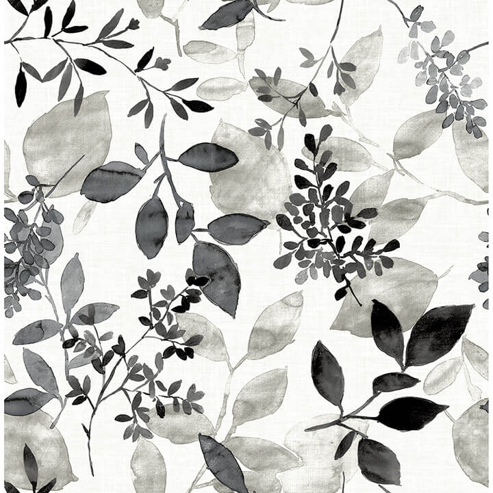 black-breezy-peel-and-stick-wallpaper-york-wallcoverings-nus4983 - York Wallcoverings Wallpaper