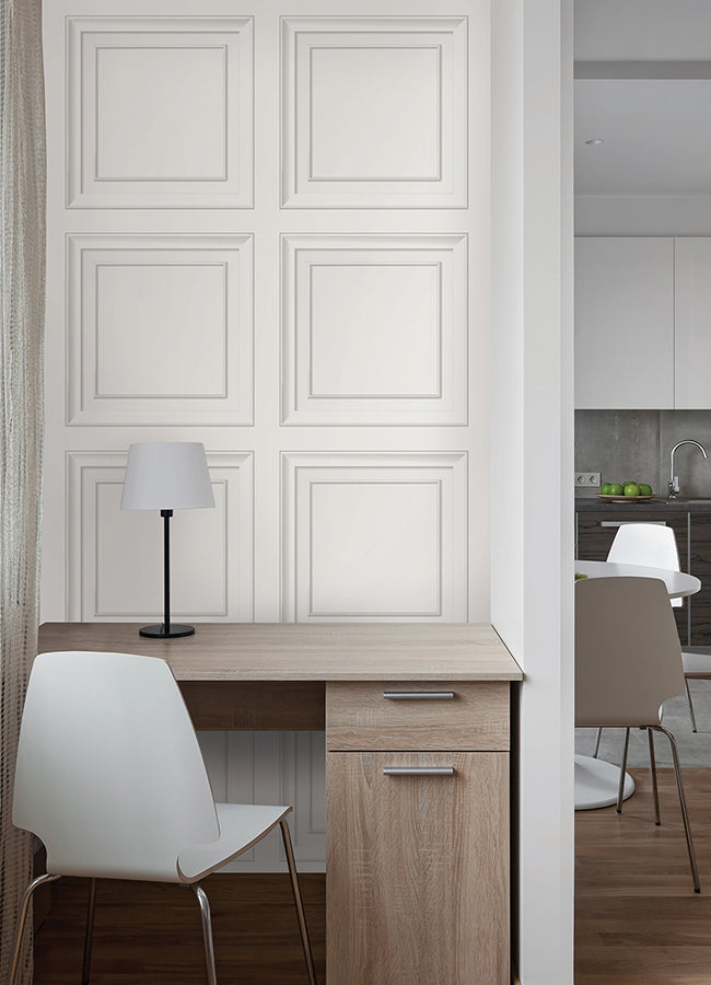 white-wall-panel-peel-and-stick-wallpaper-york-wallcoverings-nus4841 - York Wallcoverings Wallpaper
