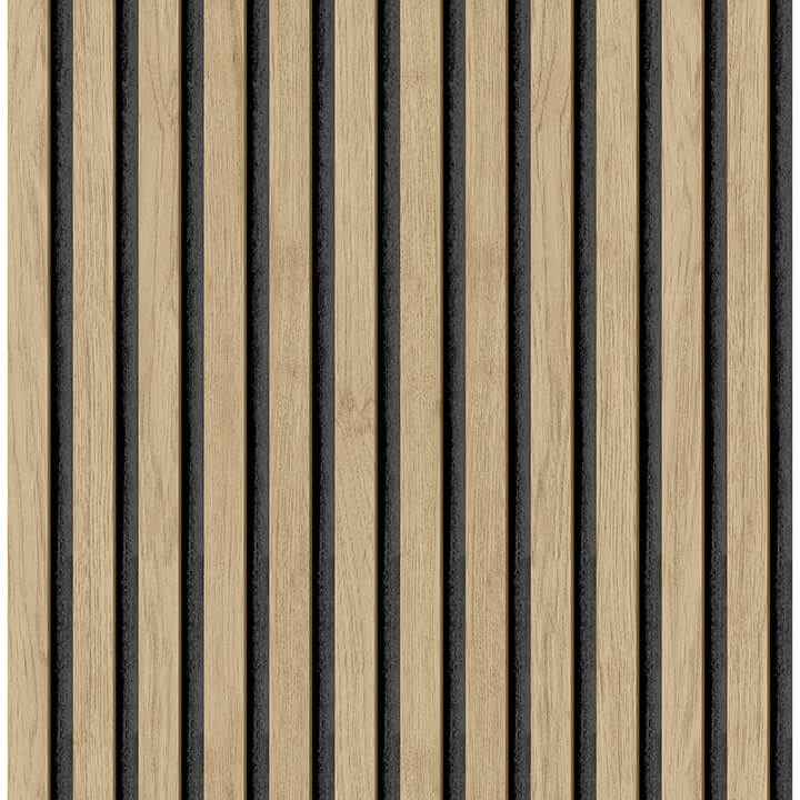 Oak Slat Wood Peel and Stick Wallpaper - York Wallcoverings - NUS4846