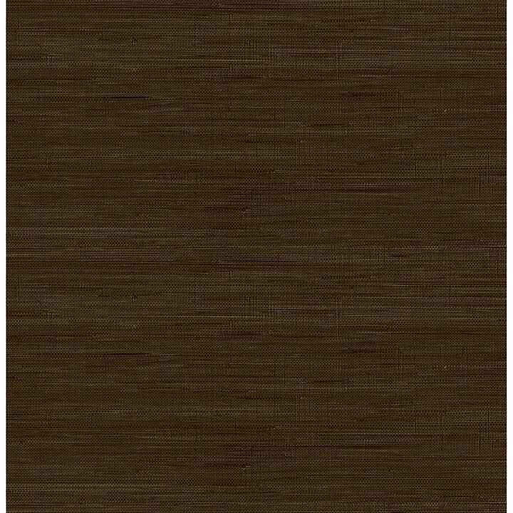 Chocolate Classic Faux Grasscloth Peel and Stick Wallpaper - York Wallcoverings - SSS6010 - York Wallcoverings Wallpaper