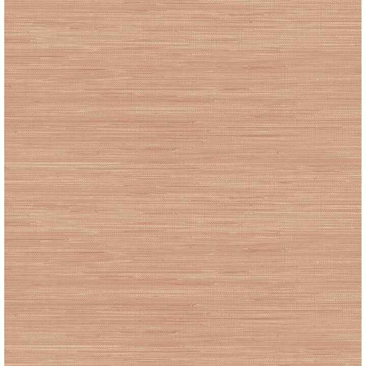 Apricot Classic Faux Grasscloth Peel and Stick Wallpaper - York Wallcoverings - SSS6011 - York Wallcoverings Wallpaper