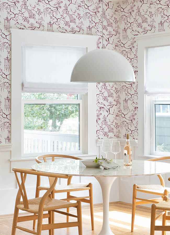 Serena Plum Chinoiserie Wallpaper - York Wallcoverings - 4120-26806 - York Wallcoverings Wallpaper