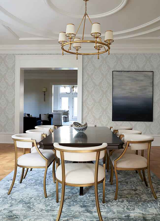 Arlie Light Grey Botanical Damask Wallpaper - York Wallcoverings - 4120-26818 - York Wallcoverings Wallpaper