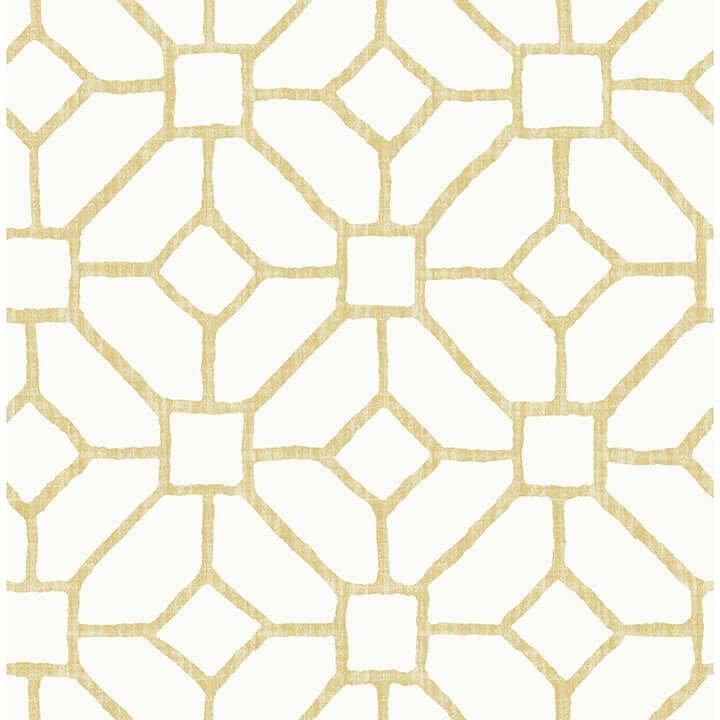 addis-gold-trellis-wallpaper-york-wallcoverings-4120-26831 - York Wallcoverings Papel pintado
