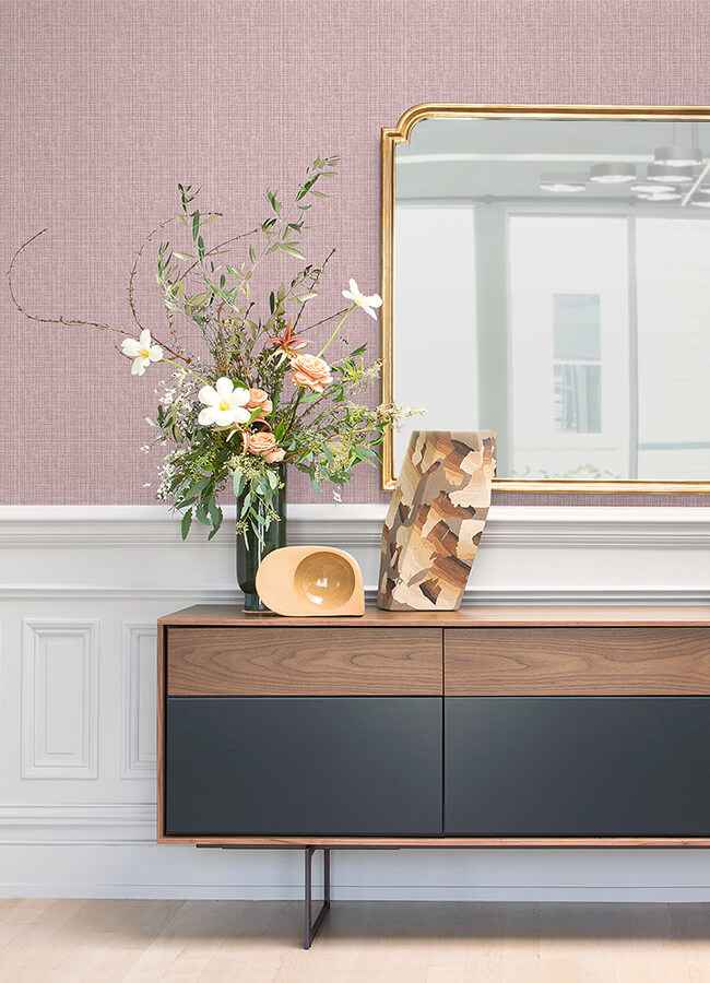 Kantera Pink Fabric Texture Wallpaper - York Wallcoverings - 4120-26839 - York Wallcoverings Wallpaper