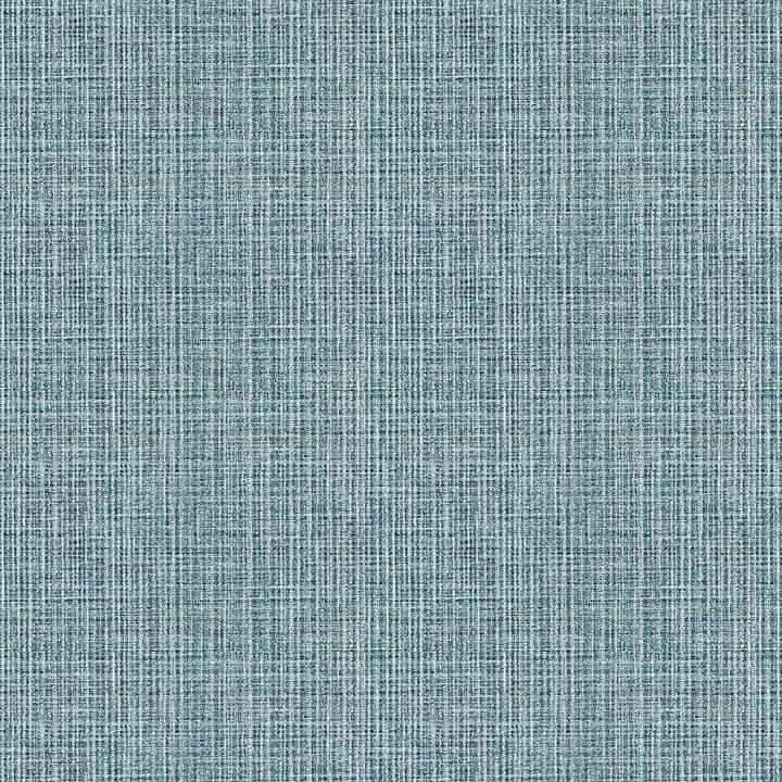 Kantera Blue Fabric Texture Wallpaper - York Wallcoverings - 4120-26840