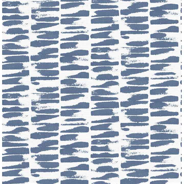 Myrtle Indigo Abstract Stripe Wallpaper - York Wallcoverings - 4120-26843 - York Wallcoverings Wallpaper