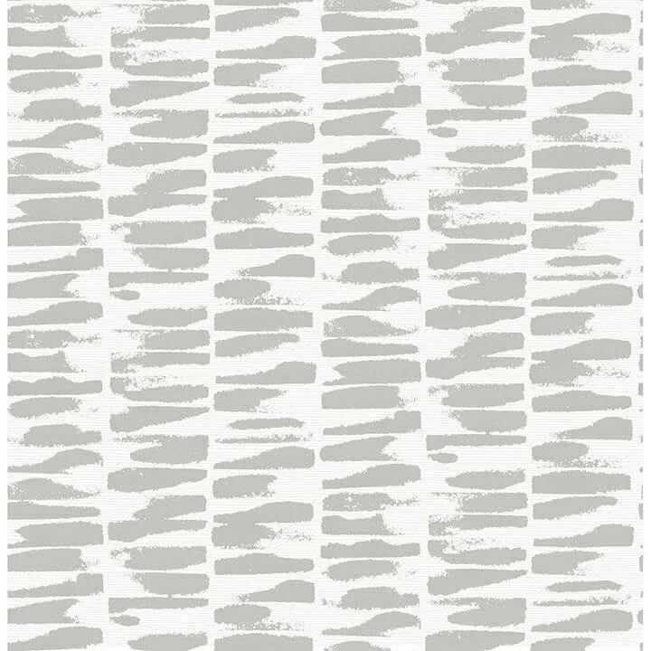 Myrtle Grey Abstract Stripe Wallpaper - York Wallcoverings - 4120-26845