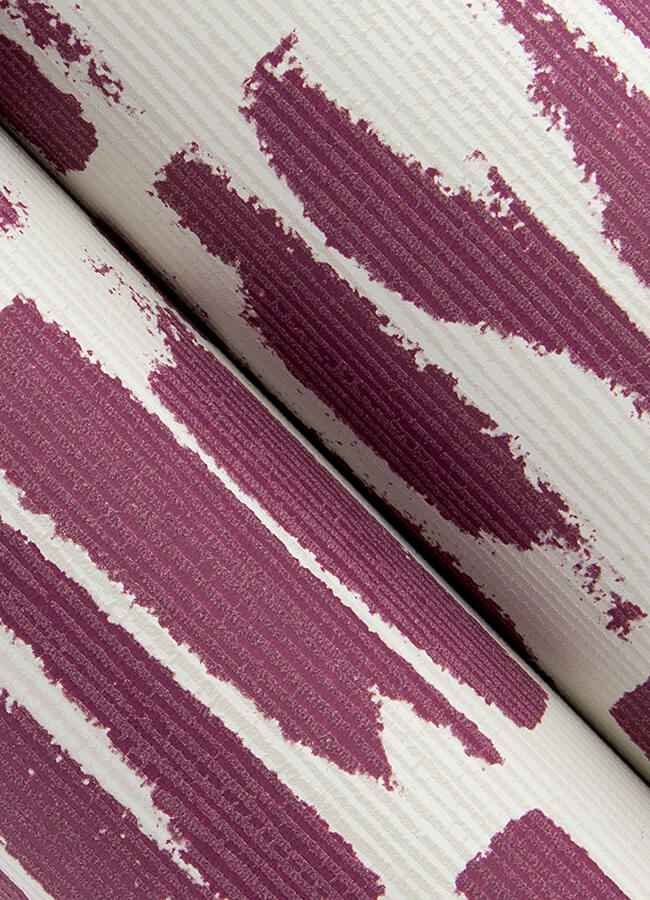 Myrtle Purple Abstract Stripe Wallpaper - York Wallcoverings - 4120-26846 - York Wallcoverings Wallpaper