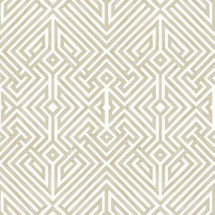 Lyon Gold Geometric Key Wallpaper - York Wallcoverings - 4120-26851