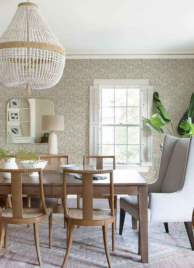 Sea Biscuit Grey Sand Dollar Wallpaper - York Wallcoverings - 4071-71024 - York Wallcoverings Wallpaper